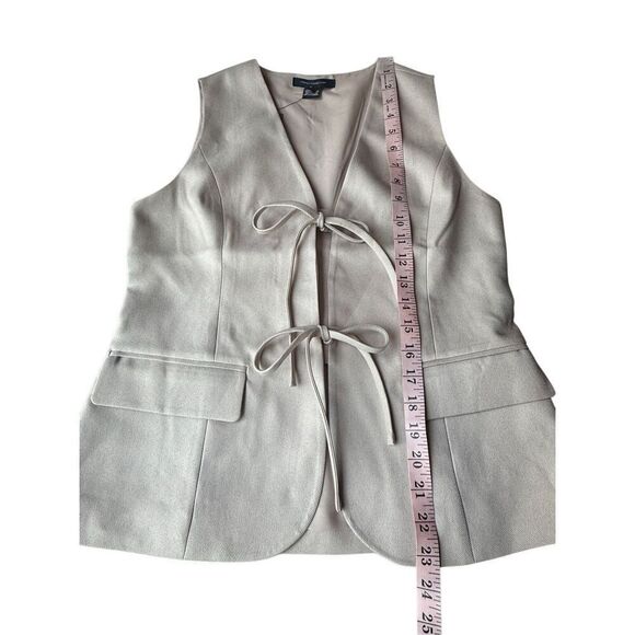 French Connection Tie Front Vest Size S - Picture 7 of 10